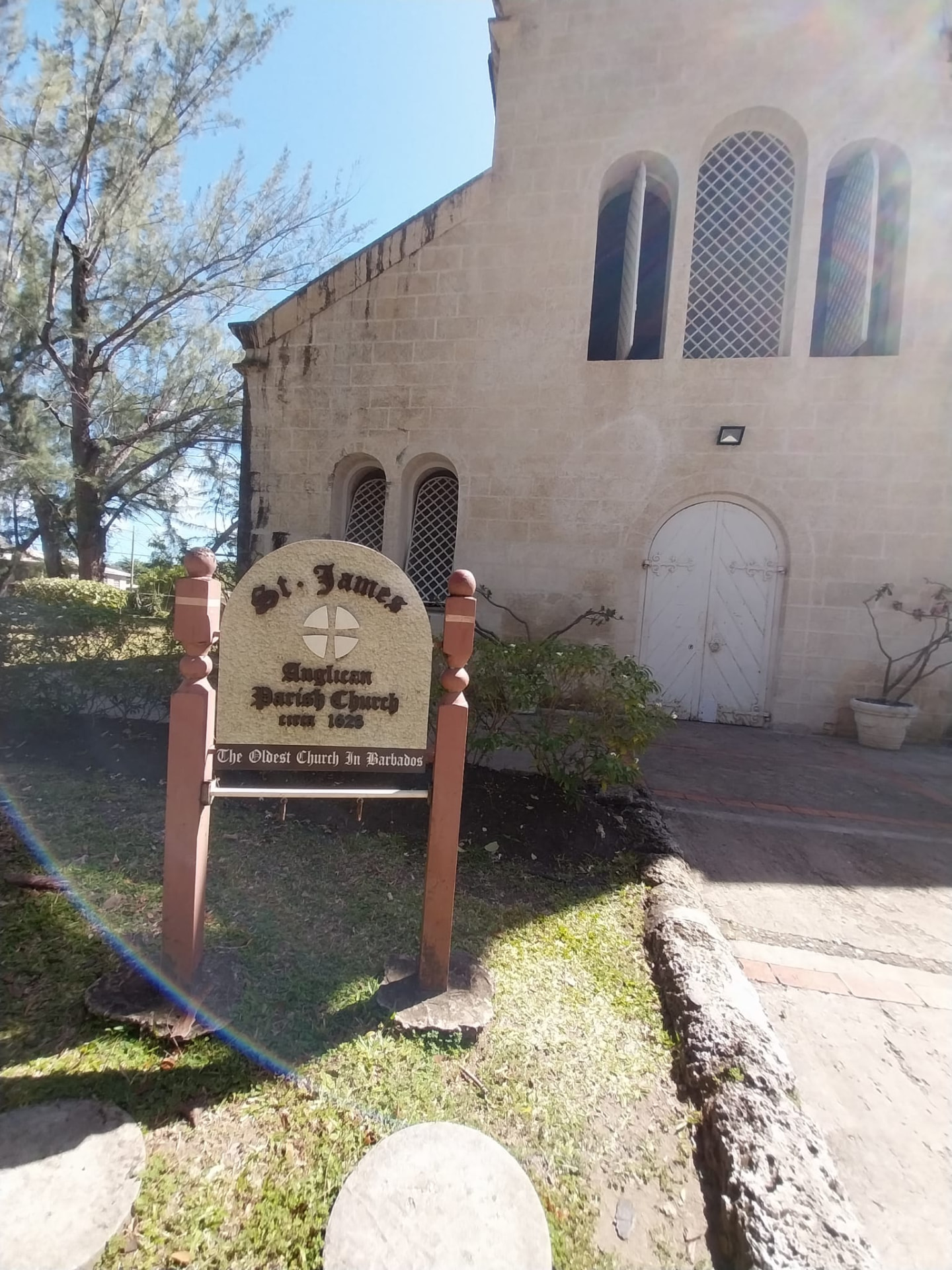Historic St. James Parish Church in Holetown, a heritage stop on a Barbados island tour